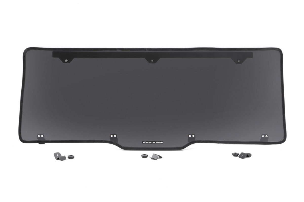 Polaris Ranger Crew XP 1000 Trail Boss Rear Panel - Rough Country - Scratch Resistant - Tinted - '21-'22